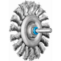 PFERD - Wheel Brushes; Outside Diameter (Inch): 3 ; Wire Type: Knotted ; Fill Material: Stainless Steel ; Trim Length (Inch): 5/8 ; Filament Wire Diameter Range: 0.0300 & Above ; Maximum RPM: 25000.000 - Exact Tooling