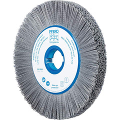 PFERD - Wheel Brushes; Outside Diameter (Inch): 12 ; Wire Type: Crimped; Round ; Fill Material: Nylon; Silicon Carbide ; Trim Length (Inch): 2-3/8 ; Filament Wire Diameter Range: 0.0300 & Above ; Maximum RPM: 1800.000 - Exact Tooling