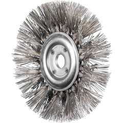 PFERD - Wheel Brushes; Outside Diameter (Inch): 7-1/2 ; Wire Type: Knotted ; Fill Material: Stainless Steel ; Trim Length (Inch): 2 ; Filament Wire Diameter Range: 0.0200-0.0299 ; Maximum RPM: 8000.000 - Exact Tooling