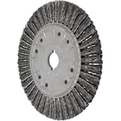 PFERD - Wheel Brushes; Outside Diameter (Inch): 15 ; Wire Type: Knotted ; Fill Material: Carbon Steel ; Trim Length (Inch): 2-5/8 ; Filament Wire Diameter Range: 0.0300 & Above ; Maximum RPM: 3600.000 - Exact Tooling