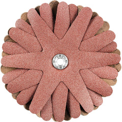 PFERD - Sanding Stars; Abrasive Type: Coated ; Abrasive Material: Aluminum Oxide ; Star Diameter (Inch): 3-1/2 ; Grit: 120 ; Grade: Fine ; Connector Type: Arbor - Exact Tooling