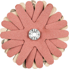 PFERD - Sanding Stars; Abrasive Type: Coated ; Abrasive Material: Aluminum Oxide ; Star Diameter (Inch): 2-3/4 ; Grit: 240 ; Grade: Very Fine ; Connector Type: Arbor - Exact Tooling