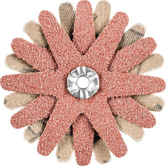 PFERD - Sanding Stars; Abrasive Type: Coated ; Abrasive Material: Aluminum Oxide ; Star Diameter (Inch): 2-1/4 ; Grit: 60 ; Grade: Coarse ; Connector Type: Arbor - Exact Tooling