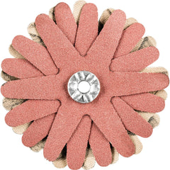 PFERD - Sanding Stars; Abrasive Type: Coated ; Abrasive Material: Aluminum Oxide ; Star Diameter (Inch): 2-1/4 ; Grit: 240 ; Grade: Very Fine ; Connector Type: Arbor - Exact Tooling