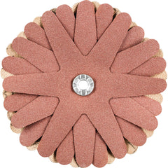 PFERD - Sanding Stars; Abrasive Type: Coated ; Abrasive Material: Aluminum Oxide ; Star Diameter (Inch): 3-1/2 ; Grit: 180 ; Grade: Fine ; Connector Type: Arbor - Exact Tooling