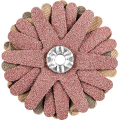 PFERD - Sanding Stars; Abrasive Type: Coated ; Abrasive Material: Aluminum Oxide ; Star Diameter (Inch): 2 ; Grit: 120 ; Grade: Fine ; Connector Type: Arbor - Exact Tooling
