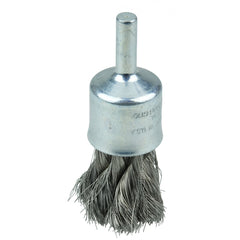1/2″ Knot Wire End Brush, .006″ Stainless Steel Fill - Exact Tooling