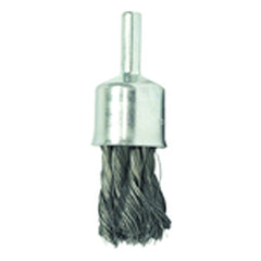 1/2″ Diameter - Knot Type Steel Wire End Brush - Exact Tooling