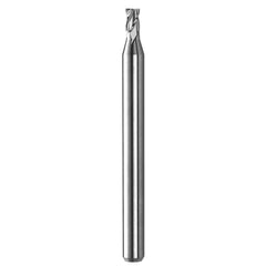 SGS - Square End Mills; Mill Diameter (mm): 1.00 ; Mill Diameter (Decimal Inch): 0.0394 ; Number of Flutes: 3 ; Length of Cut (mm): 1.5000 ; Length of Cut (Decimal Inch): 0.0591 ; Material: Solid Carbide - Exact Tooling