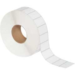 Value Collection - Pack of 4 Rolls, 5,087 Labels per Roll, 2-1/4" x 1-1/4" White Topcoated Facestock Thermal Labels - Exact Tooling