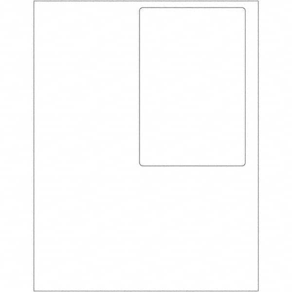 Tape Logic - Pack of (100) 4" x 6" White Paper Laser Labels - Exact Tooling