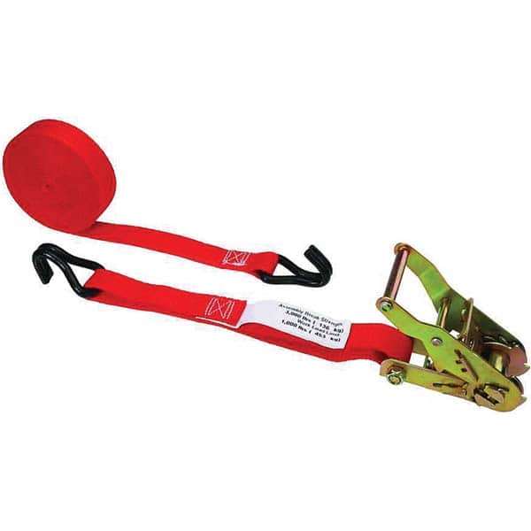 US Cargo Control - Slings & Tiedowns (Load-Rated) Type: Ratchet Tie Down Width (Inch): 1 - Exact Tooling