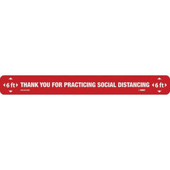 NMC - Adhesive Backed Floor Signs Message Type: COVID-19 Graphic Type: None - Exact Tooling