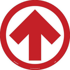NMC - Adhesive Backed Floor Signs Message Type: COVID-19 Graphic Type: Arrow - Exact Tooling