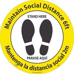 NMC - Adhesive Backed Floor Signs Message Type: COVID-19 Graphic Type: Shoeprints - Exact Tooling