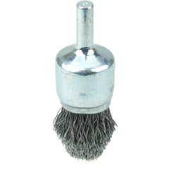 3/4″ Controlled Flare Crimped Wire End Brush, .0104″ Steel Fill - Exact Tooling