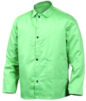 2X-Large - Green Flame Retardant 9 oz Cotton Jackets -- Jackets are 30" long - Exact Tooling