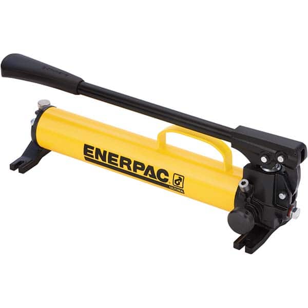 Enerpac - Manual Hydraulic Pumps Number of Stages: 2.000 Oil Volume Per Stroke (Cu. In.): 1.00 - Exact Tooling