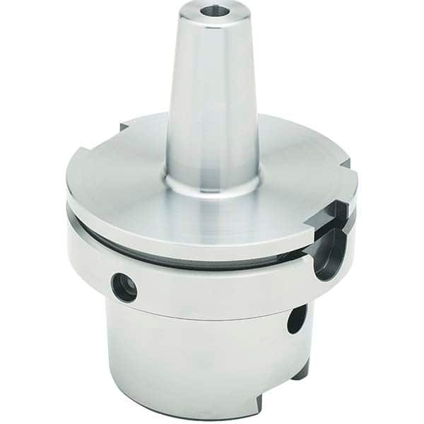 Shrink-Fit Tool Holder & Adapter: HSK100A Taper Shank, 0.5″ Hole Dia 3.74″ Projection, 0.95″ Nose Dia, 1.85″ Clamp Depth, Through Coolant