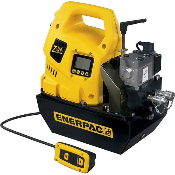 Enerpac - Power Hydraulic Pumps & Jacks Type: Electric Pressure Rating (psi): 10000 - Exact Tooling