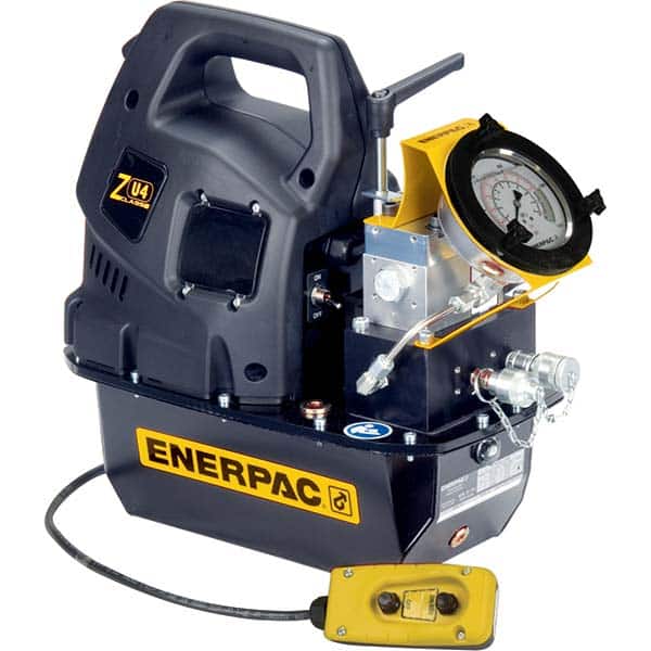 Enerpac - Power Hydraulic Pumps & Jacks Type: Electric Pressure Rating (psi): 10000 - Exact Tooling