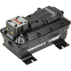 Enerpac - Power Hydraulic Pumps & Jacks Type: Air-Hydraulic Oil Capacity: 127 cu. In. - Exact Tooling