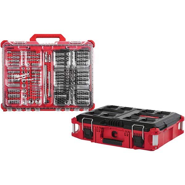 Milwaukee Tool - Socket Sets Measurement Type: Metric/Inch Drive Size: 1/4, 3/8 - Exact Tooling
