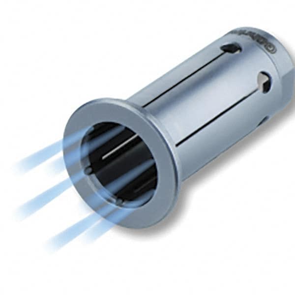 Guhring - 5mm ID x 12mm OD, 16.5mm Head Diam, Slotted Hydraulic Chuck Sleeve - Steel, 29mm Length Under Head, Through Coolant - Exact Tooling