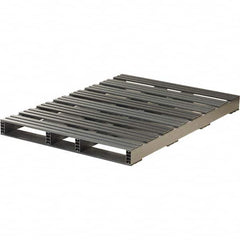 Custom Built Plastic Pallets - 60" Long x 42" & Wide x 4-1/2" High Plastic Pallet - 3,000 Lb Static Capacity, 750 Lb Dynamic Capacity, Black - Exact Tooling