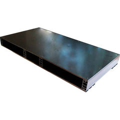 Custom Built Plastic Pallets - 24" Long x 48" & Wide x 4.4" High Plastic Pallet - 1,500 Lb Static Capacity, 500 Lb Dynamic Capacity, Black - Exact Tooling