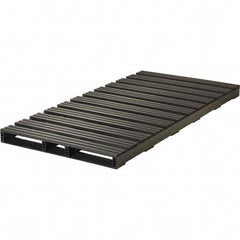 Custom Built Plastic Pallets - 96" Long x 48" & Wide x 5" High Plastic Pallet - 6,000 Lb Static Capacity, 1,500 Lb Dynamic Capacity, Black - Exact Tooling