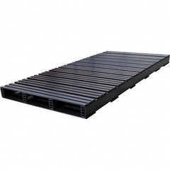 Custom Built Plastic Pallets - 39" Long x 80" & Wide x 4-1/2" High Plastic Pallet - 1,500 Lb Static Capacity, 500 Lb Dynamic Capacity, Black - Exact Tooling