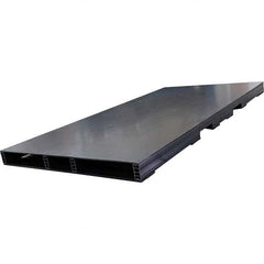 Custom Built Plastic Pallets - 96" Long x 48" & Wide x 4.4" High Plastic Pallet - 1,500 Lb Static Capacity, 500 Lb Dynamic Capacity, Black - Exact Tooling