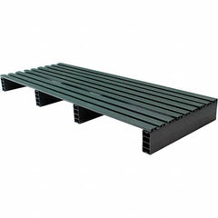 Custom Built Plastic Pallets - 18" Long x 48" & Wide x 4" High Plastic Pallet - 1,000 Lb Static Capacity, 250 Lb Dynamic Capacity, Black - Exact Tooling