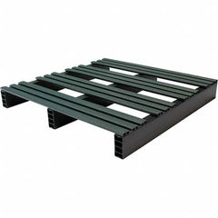 Custom Built Plastic Pallets - 30" Long x 30" & Wide x 4" High Plastic Pallet - 1,000 Lb Static Capacity, 250 Lb Dynamic Capacity, Black - Exact Tooling