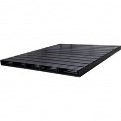 Custom Built Plastic Pallets - 72" Long x 83" & Wide x 4-1/2" High Plastic Pallet - 1,500 Lb Static Capacity, 500 Lb Dynamic Capacity, Black - Exact Tooling