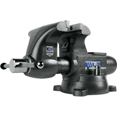 Wilton - Bench & Pipe Combination Vises Jaw Width (Inch): 8 Jaw Opening Capacity (Inch): 5 - Exact Tooling