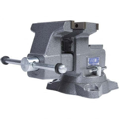 Wilton - Bench & Pipe Combination Vises Jaw Width (Inch): 5-1/2 Jaw Opening Capacity (Inch): 6-3/4 (Regular); 10-3/4 (Reversed) - Exact Tooling