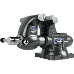 Wilton - Bench & Pipe Combination Vises Jaw Width (Inch): 6-1/2 Jaw Opening Capacity (Inch): 4-1/4 - Exact Tooling