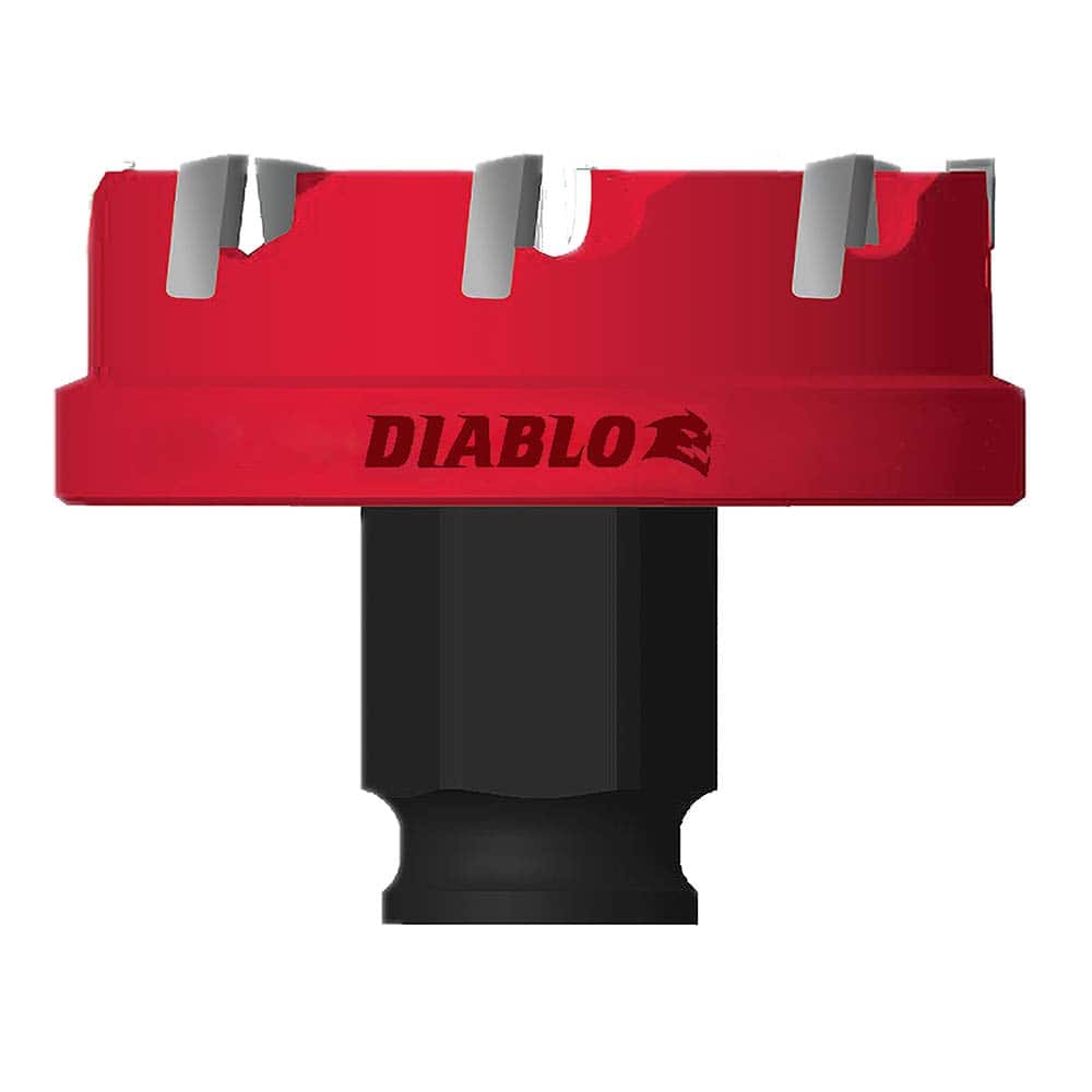 Freud - Hole Saws; Saw Diameter (Inch): 2 ; Cutting Depth (mm): 6.35 ; Cutting Depth (Inch): 1/4 ; Saw Material: Carbide Grit ; Cutting Edge Style: Toothed Edge ; Material Application: Metal; Mild Steel - Exact Tooling