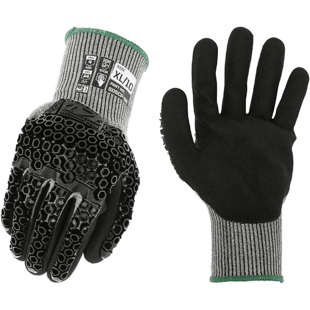 Mechanix Wear - Cut & Puncture Resistant Gloves; Type: Cut Resistant ; ANSI/ISEA Puncture Resistance Level: 3 ; ANSI/ISEA Cut Resistance Level: A4 ; ANSI/ISEA Abrasion Resistance Level: 4 ; Coated Area: Palm ; Material Type: HPPE - Exact Tooling