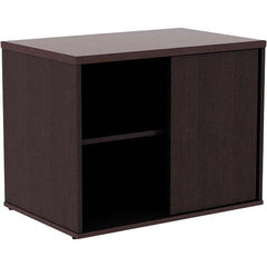 ALERA - 1 Shelf Sliding Door Storage Cabinet - Exact Tooling