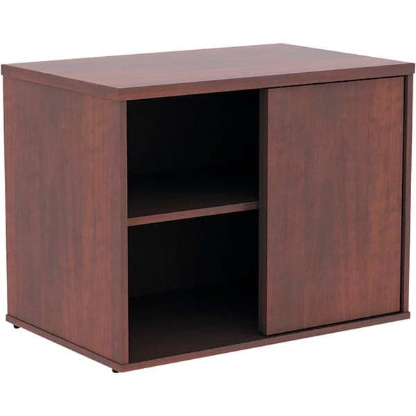 ALERA - 1 Shelf Sliding Door Storage Cabinet - Exact Tooling