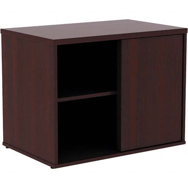 ALERA - 1 Shelf Sliding Door Storage Cabinet - Exact Tooling