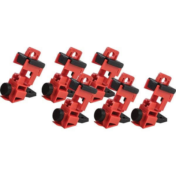 Brady - Pack of 50 Single-Pole Circuit Breaker Lockouts - Exact Tooling