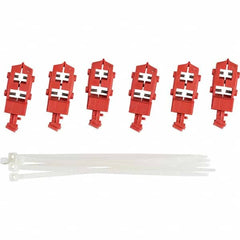 Brady - Pack of 6 Single-Pole Circuit Breaker Lockouts - Exact Tooling