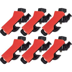 Brady - Pack of 6 Universal Miniature Circuit Breaker Lockouts - Exact Tooling