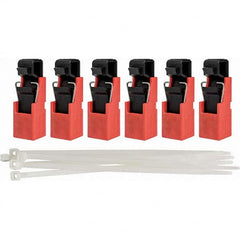 Brady - Pack of 6 Single-Pole Circuit Breaker Lockouts - Exact Tooling
