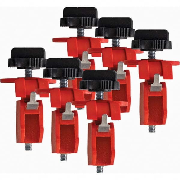 Brady - Pack of 6 Universal Miniature Circuit Breaker Lockouts - Exact Tooling