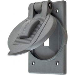 Hubbell Wiring Device-Kellems - Weatherproof Box Covers Cover Shape: Round Number of Holes in Outlet: 1 - Exact Tooling